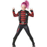 Disfraz de Punky rock infantil Niña
