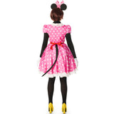 Disfraz de Ratoncita Minnie rosa para mujer Espalda