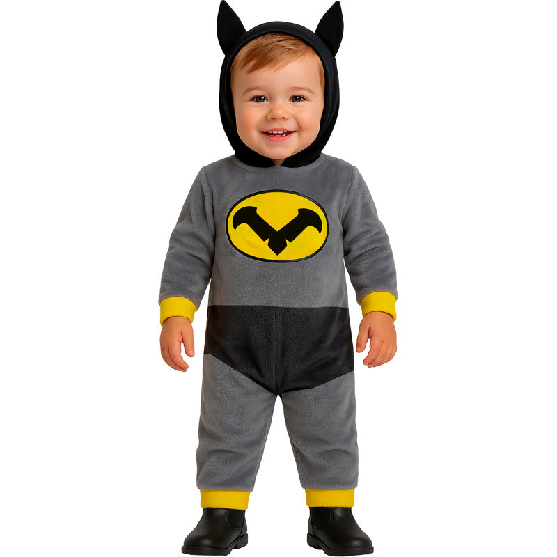 Disfraz de héroe murciélago para bebé