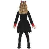 Disfraz de Demonia Chic para niña Espalda