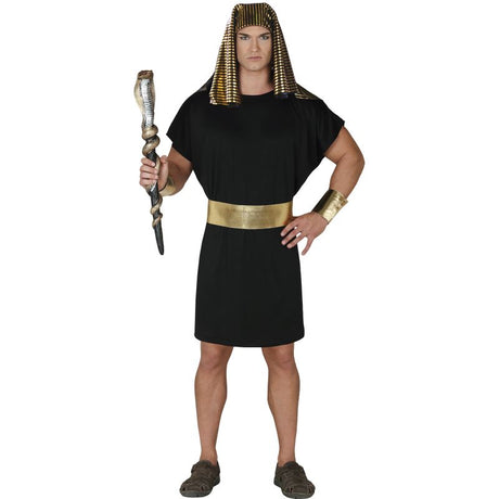 Disfraz de Egipcio Negro Corto para hombre