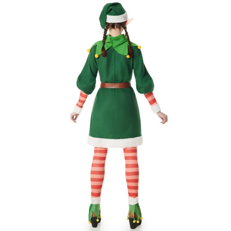 Disfraz de Elfa Dulce Navidad para mujer Espalda