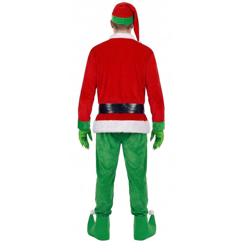 Disfraz de Elfo El Grinch para hombre Espalda