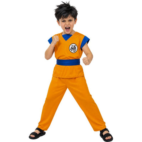 Disfraz de Guerrero Manga Naranja para niño
