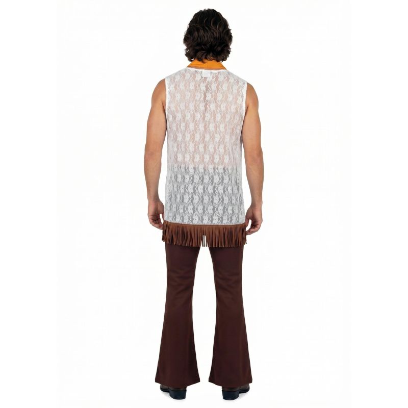 Disfraz de Hippie Boho Chic para hombre Espalda