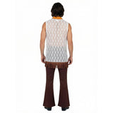Disfraz de Hippie Boho Chic para hombre Espalda