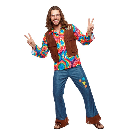 Disfraz de Hippie Chill para hombre Bis