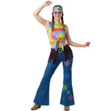 Disfraz de Hippie Psicodélica para mujer