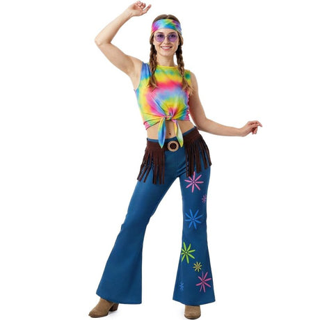 Disfraz de Hippie Psicodélica para mujer