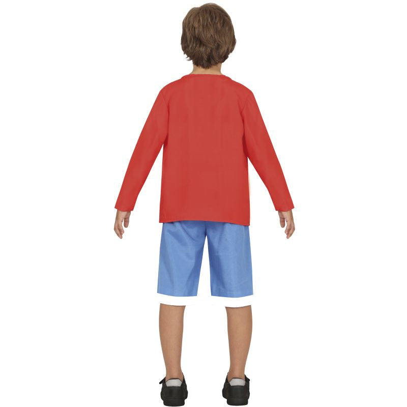 Disfraz de Luffy Anime infantil Espalda