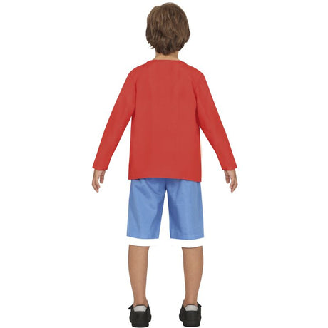 Disfraz de Luffy Anime infantil Espalda