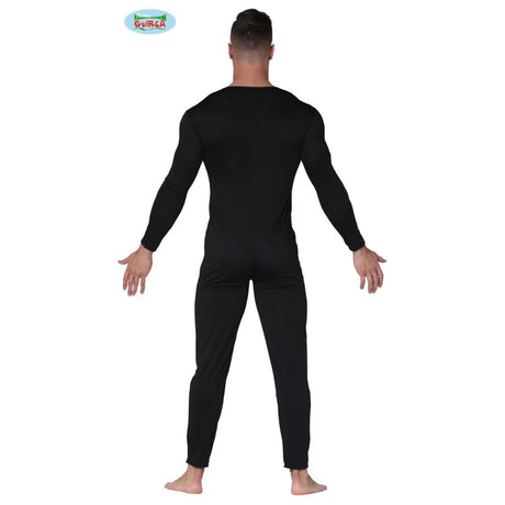 Disfraz de Maillot Negro para hombre Espalda