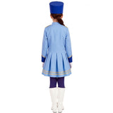Disfraz de Majorette azul para niña Espalda