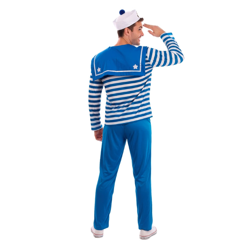 Disfraz de Marinero Alta Mar para hombre Espalda