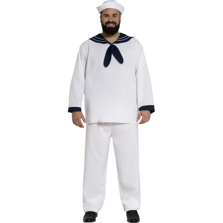 Disfraz de Marinero Blanco Tradicional para hombre Bis