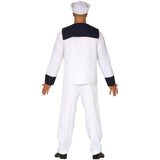 Disfraz de Marinero Blanco Tradicional para hombre Espalda