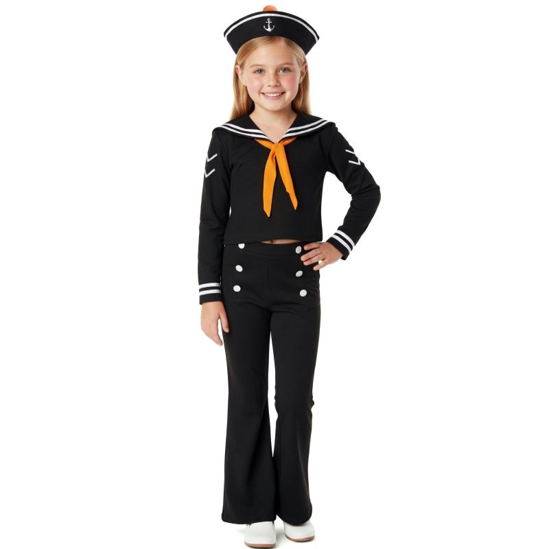 Disfraz de Marinero negro y blanco Infantil