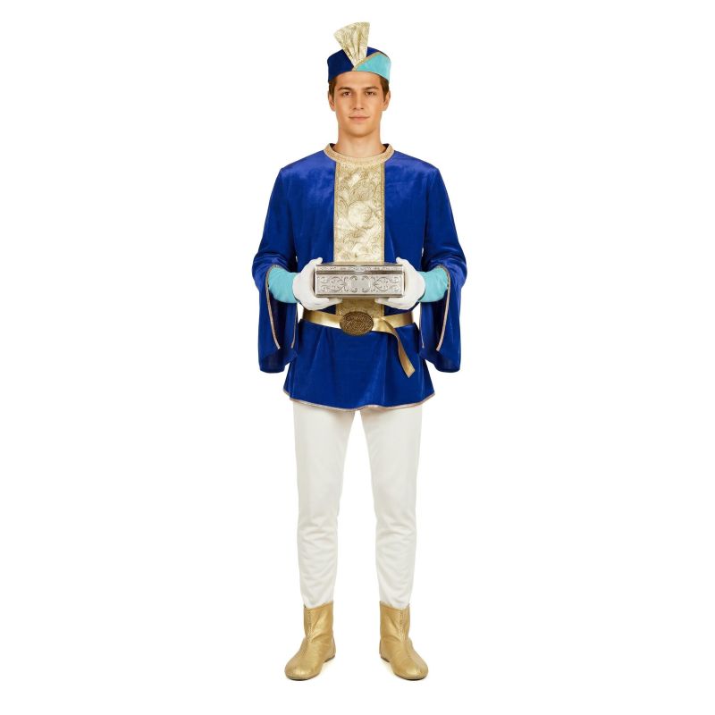 Disfraz de Paje azul de Oriente para hombre