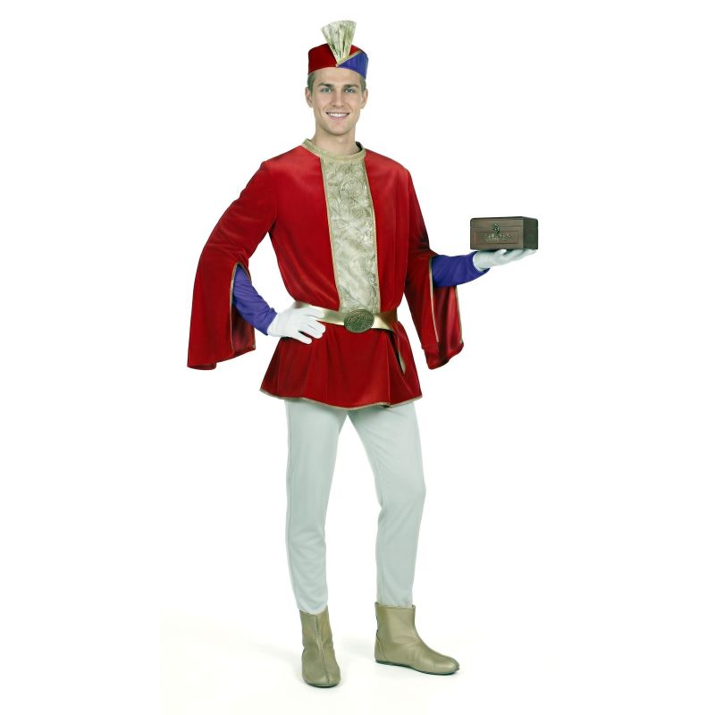 Disfraz de Paje rojo de Oriente para hombre