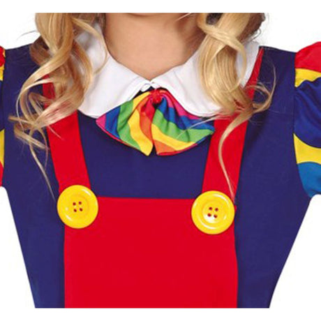 Disfraz de Payasa Multicolor para niña Bis