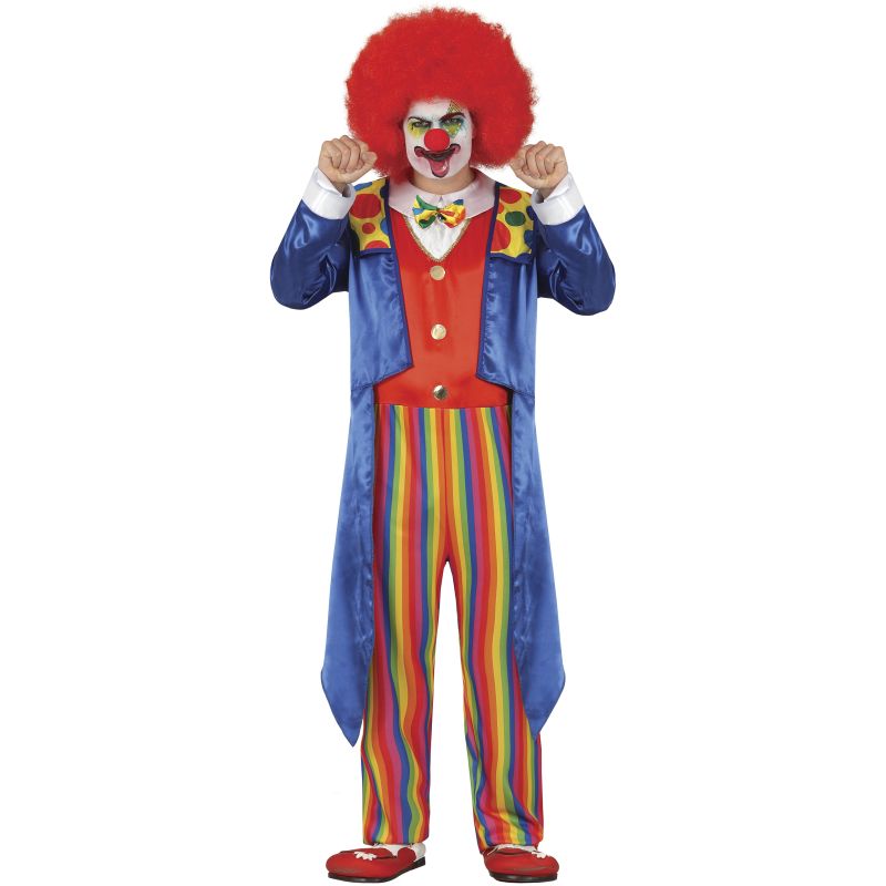 Disfraz de Payaso Frac Azul para hombre