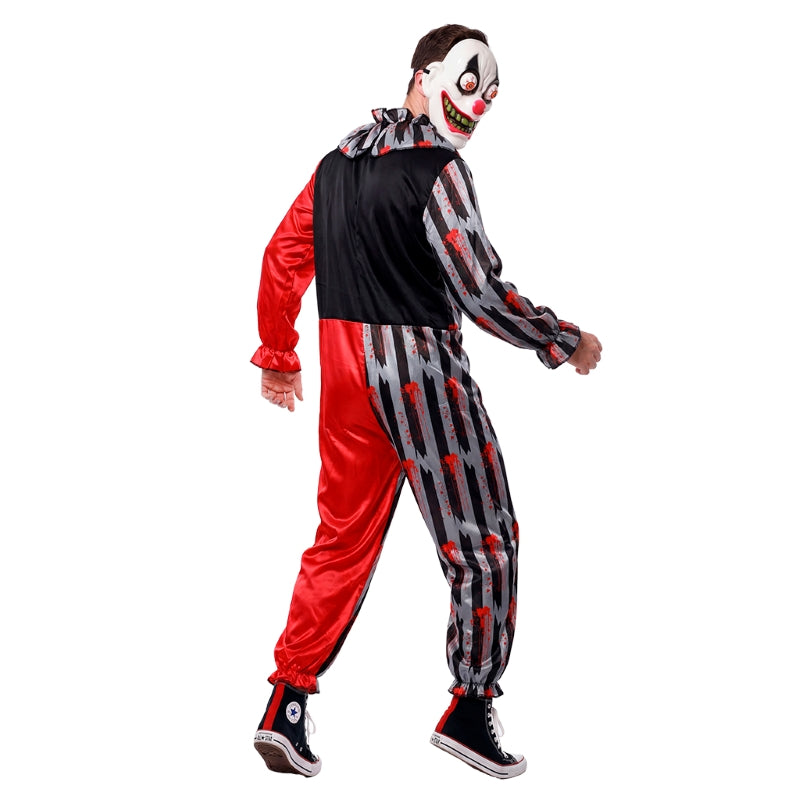 Disfraz de Payaso Lunático para hombre Espalda