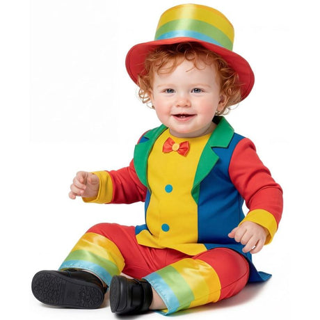 Disfraz de Payaso Micolor para bebé