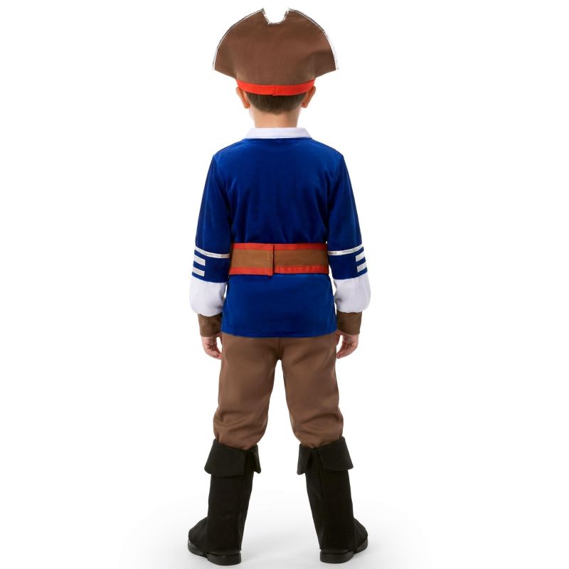 Disfraz de Pirata Corsario Azul para niño Espalda