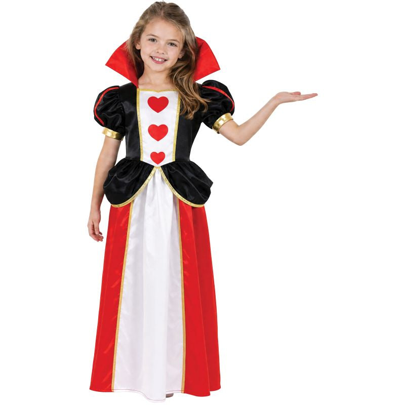 Disfraz de Reina de Corazones Cuento de Alicia para niña