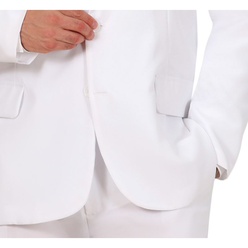 Disfraz de Traje Divertido Blanco para hombre Detalle Bis