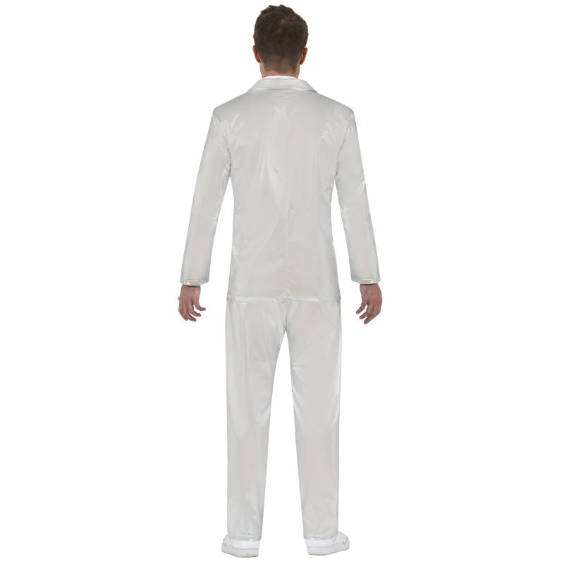 Disfraz de Traje Plateado para hombre Espalda