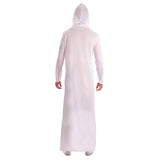 Disfraz Túnica Blanca con Capucha adulto unisex Espalda