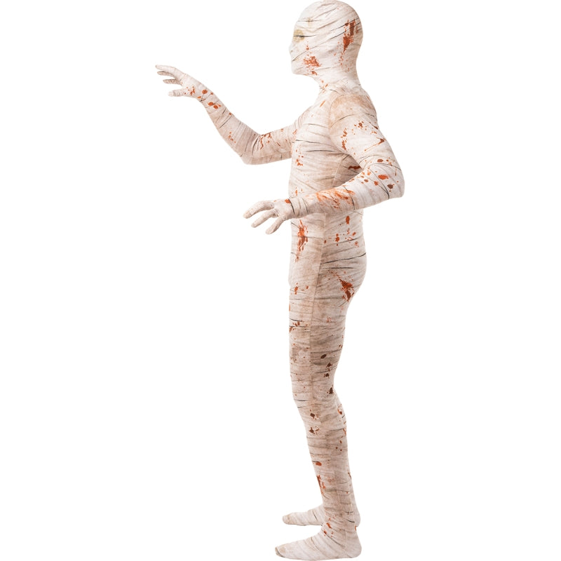 Disfraz de Momia Ensangrentada segunda piel para adulto Perfil