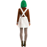 Disfraz de Oompa-Loompa para mujer Espalda