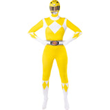 Disfraz de Power Ranger amarillo segunda piel para mujer