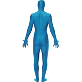 Disfraz de Morphsuit Segunda Piel Azul adulto unisex Espalda