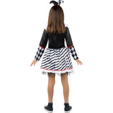 Disfraz de Arlequín Clásico para niña Espalda