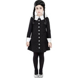 Disfraz de Miércoles Addams de La Familia Addams para niña