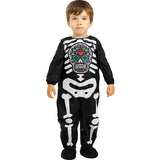 Disfraz de Esqueleto con Calavera para bebé Bis
