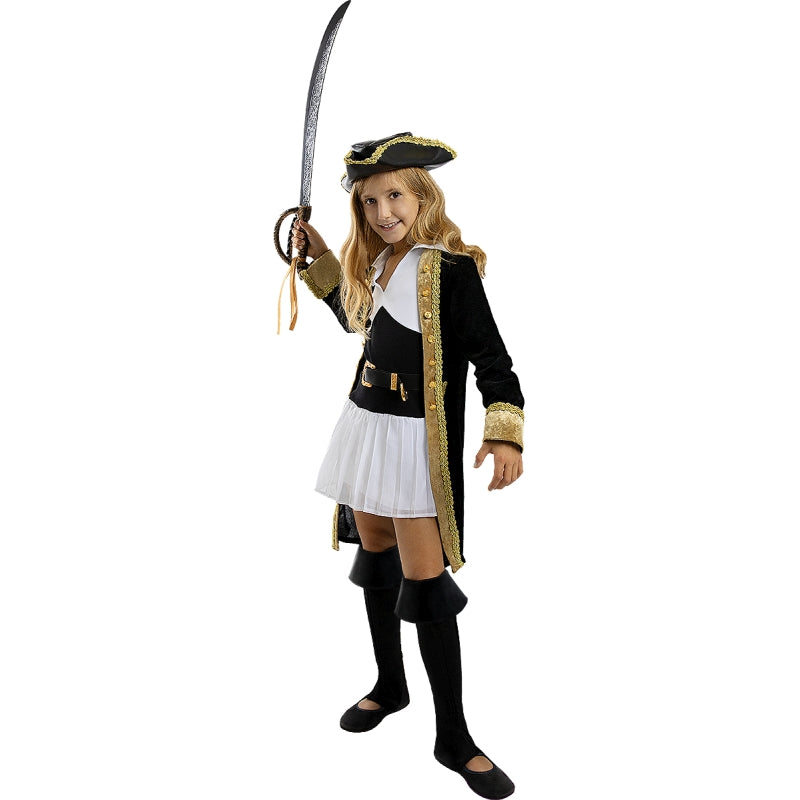 Disfraz de Pirata deluxe Colonial Collection para niña Bis 3