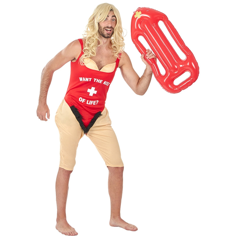 Disfraz de Socorrista de Playa  para hombre Bis