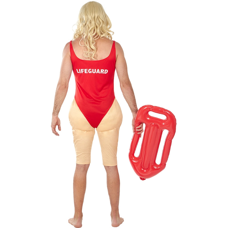 Disfraz de Socorrista de Playa  para hombre Espalda