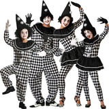 Disfraces Arlequines Blancos y Negros para grupos y familias