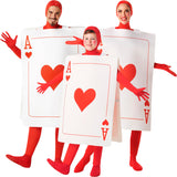 Disfraces As de Corazones para grupos y familias