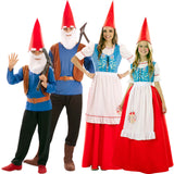 Disfraces David el Gnomo y Lisa para grupos y familias