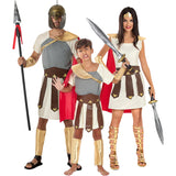 Disfraces Gladiadores Romanos con capa para grupos y familias