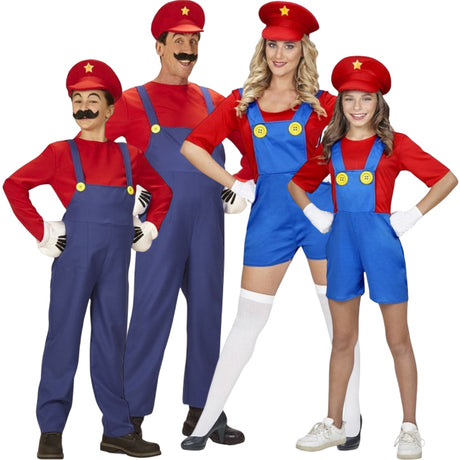 Disfraces Mario Bros para grupos y familias