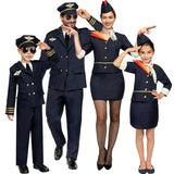 Disfraces Pilotos y Azafatas de Vuelo para grupos y familias