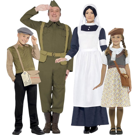 Disfraces Segunda Guerra Mundial para grupos y familias