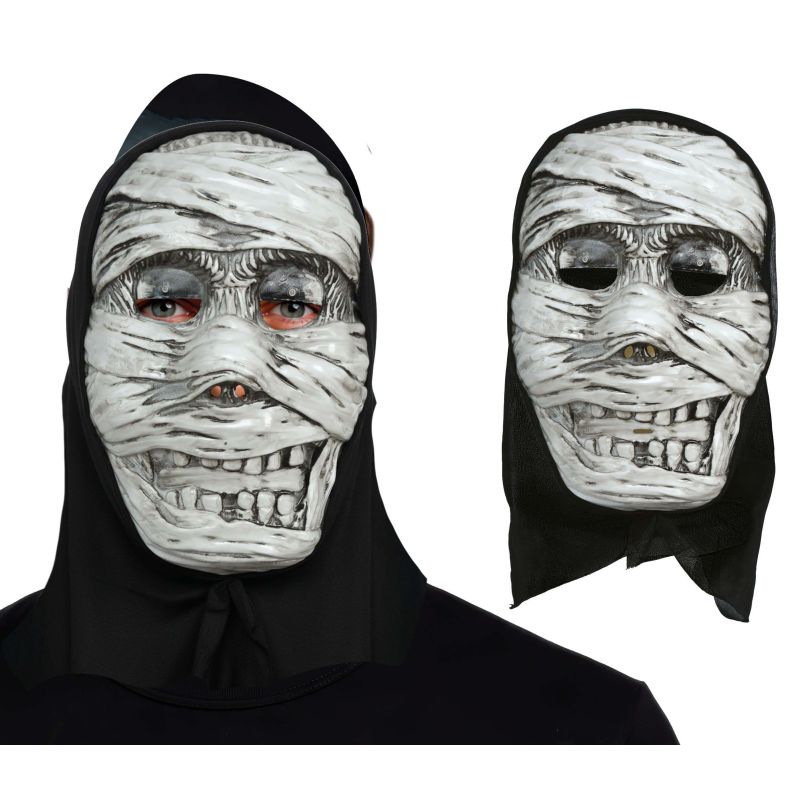 Máscara Momia PVC con Capucha